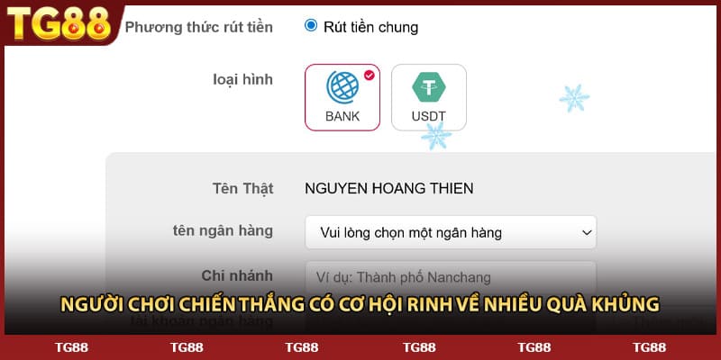 Người chơi chiến thắng có cơ hội rinh về nhiều quà khủng