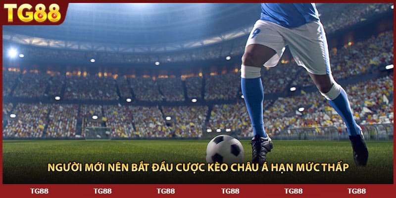 Người mới nên bắt đầu cược kèo châu Á hạn mức thấp